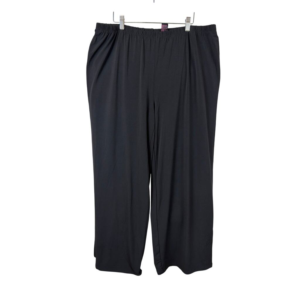 Shape FX Black Wide-Leg Pants Built-In Shaper Built-in Waist Taiwan Size 2XL